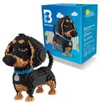 BLOCK CENTER Dachshund Dog 2024 Edition 3D Puzzle 2100 Pieces Building Blocks Set - Mini Block Gift Kit for Kids and Adults