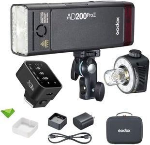 GODOX AD200 Pro II AD200Pro II 200Ws 2.4G Flash with X3-S Trigger for Sony, 500 Full Power Flashes, 0.01-1.8s Recycling TTL Speedlite Pocket Monolight Strobe Flash (Upgraded Godox AD200 Pro)