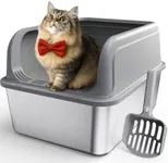 Powools Stainless Steel Cat Litter 