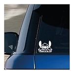 Peeking Stitch Ohana Vinyl Sticker Decal Novelty Humour Cute Funny Car Window White Internal Window Fitment