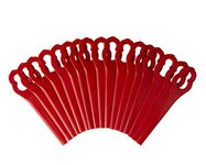 Pack of 100 PA6 Replacement Blade Set Grass Trimmer Accessories Compatible with Einhell GE-CT 18 Li, GC-CT 18/24 Li, BG-CT 18 Li, RG-CT 18 Li, RG-CT 18 Li, Plastic Blade for Einhell Cordless Lawn