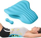 RESTCLOUD Back Stretcher for Back Pain Relief, Lower Back Stretcher Back Stretching Cushion, Lumbar Stretcher Device Helps with Spinal Stenosis Herniated Disc Sciatica Nerve