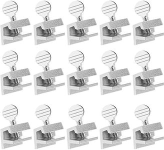 Boao Sliding Window Locks Aluminum Metal Window Locks Security Safety Door Locks Adjustable Security Locks with Keys (Silver, 15 Sets)