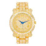 Bling-ed Out Ultimate Gold Hip Hop Royalty Mens Watch - L0504 Gold