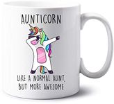 VIROSA Aunticorn Mug Auntie Unicorn Aunt Aunty Funny Mug Present