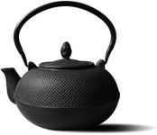 Old Dutch Cast Iron Hakone Teapot/Wood Stove Humidifier, 3-Liter, Matte Black