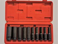 Gm Venture Half Dr Deep Socket Wrench Impact Socket Set 8 To 24Mm Long Size Tool Kit Set Wrenches And Spanner Set - Chrome Vanadium Steel