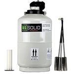 U.S. Solid® 10 L Cryogenic Container Liquid Nitrogen LN2 Tank Dewar with Straps