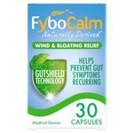 FyboCalm, 30 Capsules, Wind Relief for Adults, Bloating Relief, Abdominal Pain, Stomach Pain Relief, Gut Health, Long-Lasting, Fast Relief, Natural, Laxatives, Digestion and Nausea