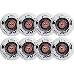 SZAJOR 72mm/76mm/80mm 85A Inline Skate Wheels, Indoor Outdoor Roller Skate Wheels, for Roller Blade Wheel Replacement, with Bearings 8 Pack,80mm