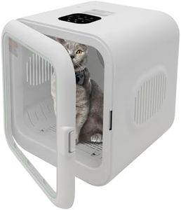 Donened - Automatischer Haustiertrockner für Katzen & Hunde, 800W Intelligente Trocknungsbox für Haustiere, 360° Trocknung, Temperaturkontrollfunktion, 22-45℃, 62L
