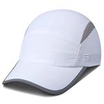 GADIEMKENSD Womens Hats Baseball Cap UPF 50+ Sun Quick Dry Lightweight Breathable Trucker Hat Outdoor Hiking Fishing Run Golf Sports A Dad Mesh Hats Reflective Running Hat Ponytail for Women White M/L