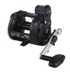 Okuma Magda Pro Line Counter Levelwind Trolling Reel, Small, Black/Silver, MA-15DX