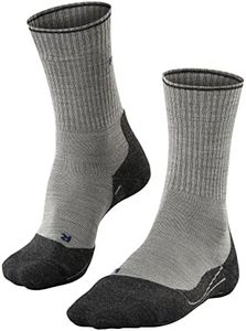 FALKE Men's Standard TK2 Wool Silk M SO, Grey (Light Grey 3400), 6.5-8.5