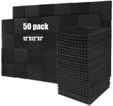 50 Pack BLACK Acoustic Panels Studi