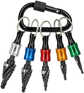 OSTTE M35 Cobalt Step Drill Bit Set for Metal, 5 Pcs