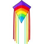 Rainbow Kite for Kids & Adults, Easy-to-Fly Outdoor Beach Toy with Colorful Tail, Perfect for Beginners, Kites & Flying Toys for Children and Adults