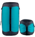 Litume Compression Stuff Sack, Water Resistant Lightweight Sleeping Bag Compression Sack with Drawstring Closure for Camping, Hiking, Backpacking, Traveling (Teal, 16L)