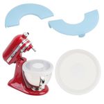 LUVCOSY 3 Pack Silicone Covers for KitchenAid Tilt-Head Stand Mixer 4.5-5 Quart Stainless Steel Mixer Bowls, KitchenAid Mixer Attachments, Dishwasher Freezer Microwave Safe (Bowl NOT included)