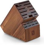 Cook N Home Knife Storage Block, 20 Slots, Acacia Wood,2660