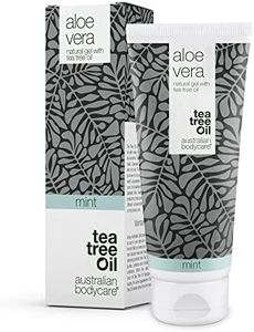 Gel d'Aloe Vera Menthe Australian Bodycare (200 ml) | Lotion Après-Soleil à l'Huile Naturelle d'Aloe Vera et d'Arbre à Thé | Hydratant pour Démangeaisons, Peau Irritée, Coups de Soleil et Egratignures
