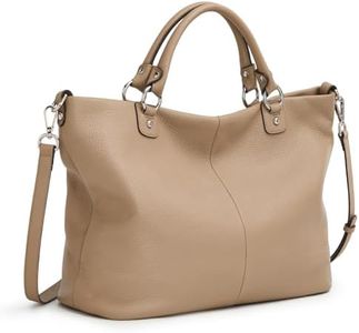 Kattee Women's Soft Leather Tote Bag, Top Satchel Purses and Handbags