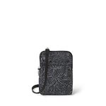 Baggallini Bryant Pouch Small Crossbody Bag for Women - Phone Purse with Crossbody Strap - Lightweight Crossbody Pouch, Midnight Blossom Print, One Size