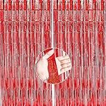 PartyWoo Foil Curtain Red, 2 pcs 3.