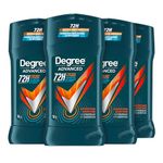 Degree Men Advanced Antiperspirant Stick for 72H Sweat & Odour Protection Adventure Deodorant with MotionSense Technology 76 g 4 count