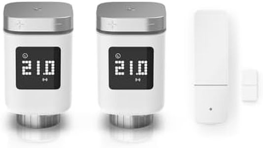 Bosch Smart Home Heating Extension Set, 2 x Smart Radiator Thermostats, 1 x Door/Window Contact II, Smart Sensor for Energy-Efficient Heating, Compatible with Amazon Alexa, Apple HomeKit, Google Home