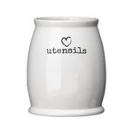 Premier Housewares Charm Utensil Jar, White