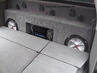 2006-2011 Ram Mega Cab Dual 12 Sub Box with Amp Space