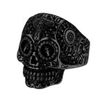 Vintage Style Skull Rings for Women, Size 8 Stainless Steel Signet Ring For Teenage Boy