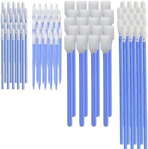 Wellgler's 100pcs Foam Cleaning Swabs, Multi-Purpose Cleanroom Foam Tip, Cleaning Swab Kitip,Lab Swabs.