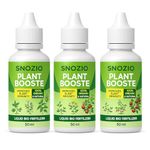 SNOZIO Organic Plant Boost Liquid Biofertilizer (3 x 50ml) ||100% Organic |Plant Booster for Speed Growth | Booster - Promotes Healthy Roots & Speed Growth of All Home Garden Plants