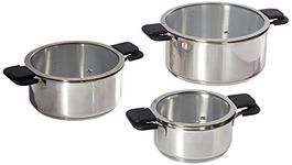 Ozeri ZP16-3P Multi-Size 6-Piece Inductive Pot Set, Stainless Steel