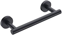 Hoooh 9-Inch Matte Black Towel Bar for Kitchen or Bathroom - Stainless Steel Hand Towel Holder Contemporary Style Wall Mount, A100L23-BK