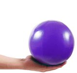 AB SALES Mini Yoga Pilates Ball, Exercise Ball, 9 Inch Bender with Inflatable Straw for Barre, Physical Therapy, Stability, Stretching, Core Training Exercise Gym Improves Balance, Strength, Purple