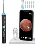 Dr Vaku® Earocam Ear Cleaner Earwax Removal Tool Kit with HD Camera Wifi Connection & 6 LED Lights Endoscope Tool for iOS & Android + 11 Silicone Tips Free (Black)