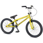 Eastern Bikes Lowdown 20-Inch BMX Bike – Hi-Tensile Steel Frame, Freestyle Stunt Bike for Kids, Teens & Adults – Beginner-Friendly, Durable for Street, Urban & Park Riding. (Yellow & Chrome)