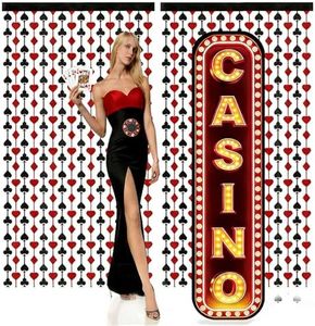 Casino Night Decorations - Giant Casino Sign Cardboard Cutout Standup for Las Vegas Party Decorations, Casino Photo Booth Props