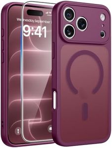 FNTCASE for iPhone 18 Pro Case/iPhone 17 Pro Case, Fit for Magsafe Wine Red