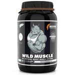 DREXSPORT Wild Muscle Builder MB Whey Protein Powder 800g Chocolate (Pack of 1) All-Natural Isolate Blend with Creatine HCL and Amino Acids