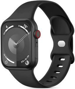 Ouwegaga Compatible with Apple Watch Band 44mm 42mm 45mm 46mm 49mm 40mm 41mm 38mm, Soft Silicone Sport Strap with Breathable Holes for iWatch Series 10 9 8 7 6 5 4 3 2 1 SE Ultra 2/Ultra Women Men