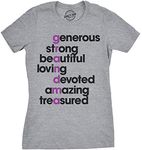 Womens Grandma Letters T Shirt Cute Graphic for Grandmother Funny Womens T Shirts Mother's Day T Shirt for Women Funny Grandma T Shirt Light Grey 3XL