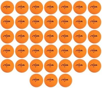 STIGA Ping Pong Balls – 38pk Orange 1-Star Table Tennis Balls, Official Size 40mm ABS Balls, Ultimate Durability for Indoor/Outdoor Ping Pong Tables