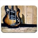 Rock N Roll Guitar Premium Quality Thick Rubber Mouse Mat Pad Soft Comfort Feel Finish