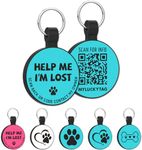 MYLUCKYTAG Silent Silicone QR Code Pet ID Tags Dog Tags - Pet Online Profile - Scan QR Receive Instant Pet Location Alert Email