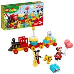 LEGO 10941 DUPLO Disney Mickey & Minnie Birthday Train, Building Toys for Toddlers with Number Bricks, Cake and Balloons, 2 Year Old Girls & Boys Gifts