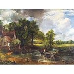 Constable The Hay Wain Landscape Painting Large XL Wall Art Canvas Print, Living Room